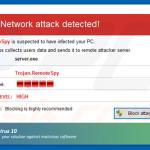 Antivirus 10 displaying fake error pop-ups (sample 1)