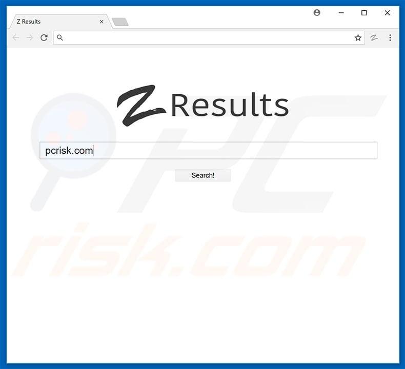 z-results.com browser hijacker