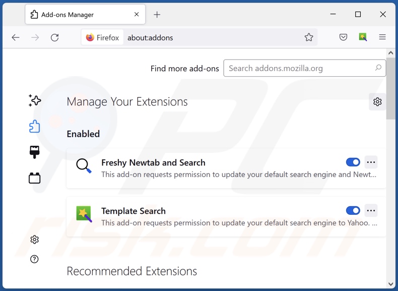Removing malicious Mozilla Firefox extensions