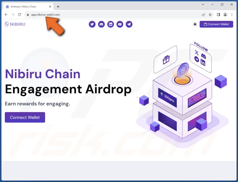 Nibiru Chain Engagement Airdrop scam