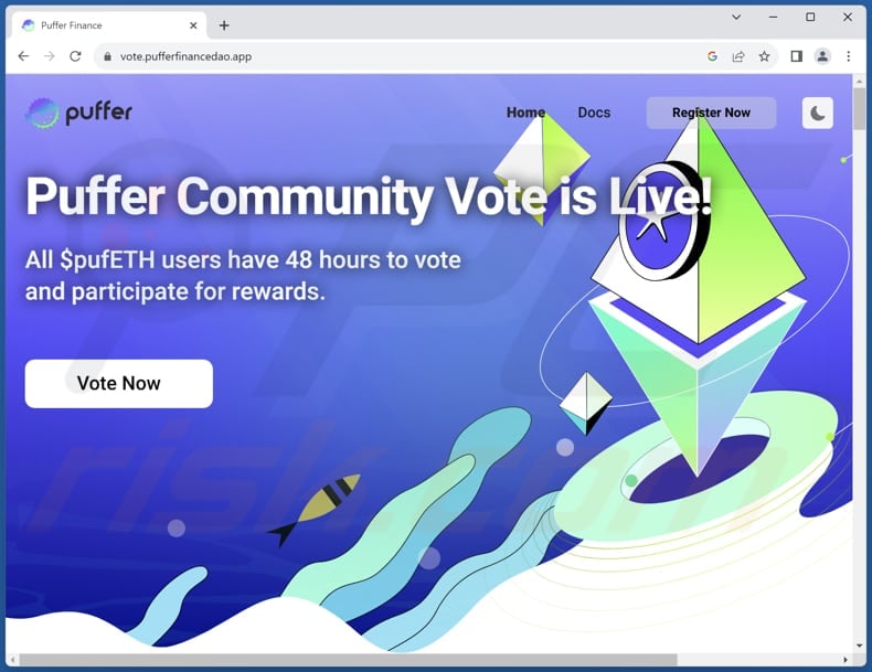 Puffer Community Vote scam