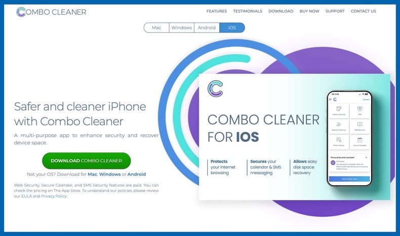 Combo Cleaner home