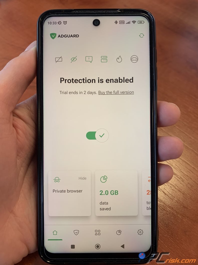 android-adguard-home-screen