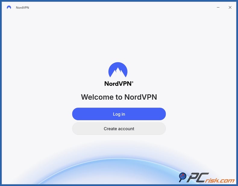 Log in to NordVPN