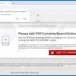 Website used to promote PDFConverterSearchOnline browser hijacker (Chrome)