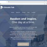 website promoting Elevate Tab browser hijacker 2