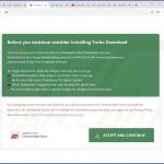 Website promoting Turbo Download adware 2