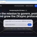 zkSync-themed drainer-type website (connect-zknation[.]io)