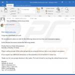 Deceptive email distributing Emansrepo malware