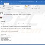 Deceptive email distributing Emansrepo malware