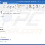 Deceptive email distributing Emansrepo malware