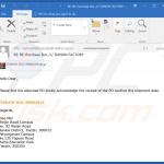 Deceptive email distributing Emansrepo malware