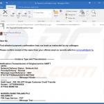 Deceptive email distributing Emansrepo malware