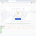 Website used to promote EasySearch browser hijacker 2