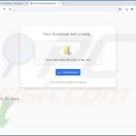 Website used to promote QuickFind browser hijacker