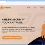 Website used to promote Fire Shield Secure Search browser hijacker 1