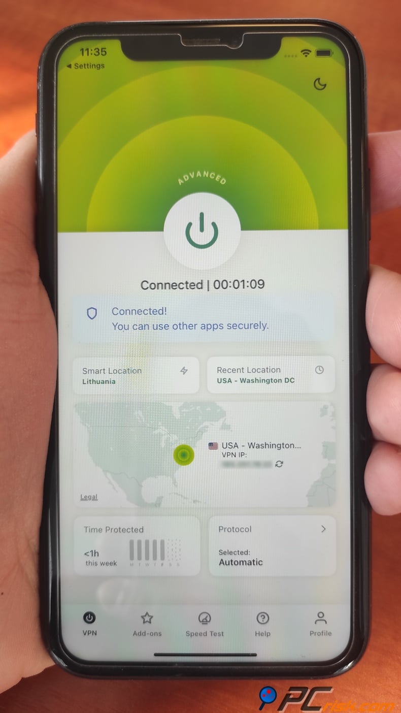 iOS home screen