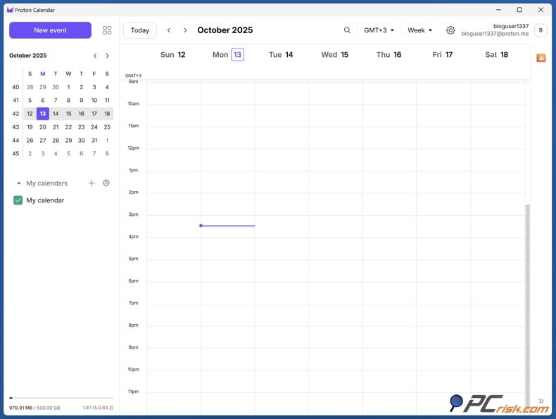 Proton Calendar