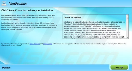 infoseeker adware installer