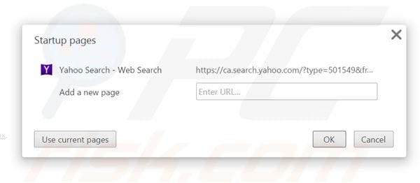 Как убрать yahoo из chrome