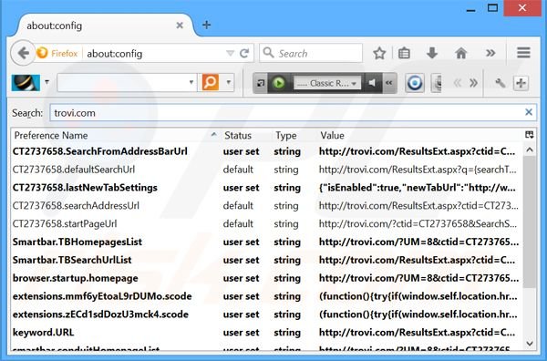 Removing FreeOnlineRadioPlayerRecorder from Mozilla Firefox default search engine