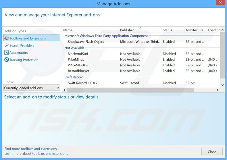 Removing BrowsrPlus ads from Internet Explorer step 2