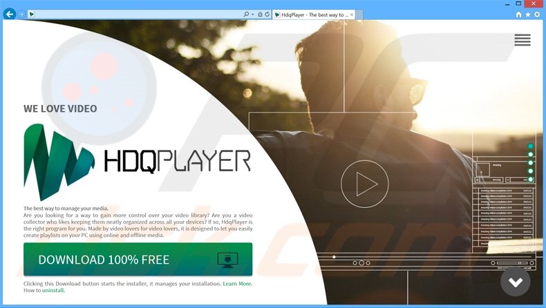 hdqPlayer adware