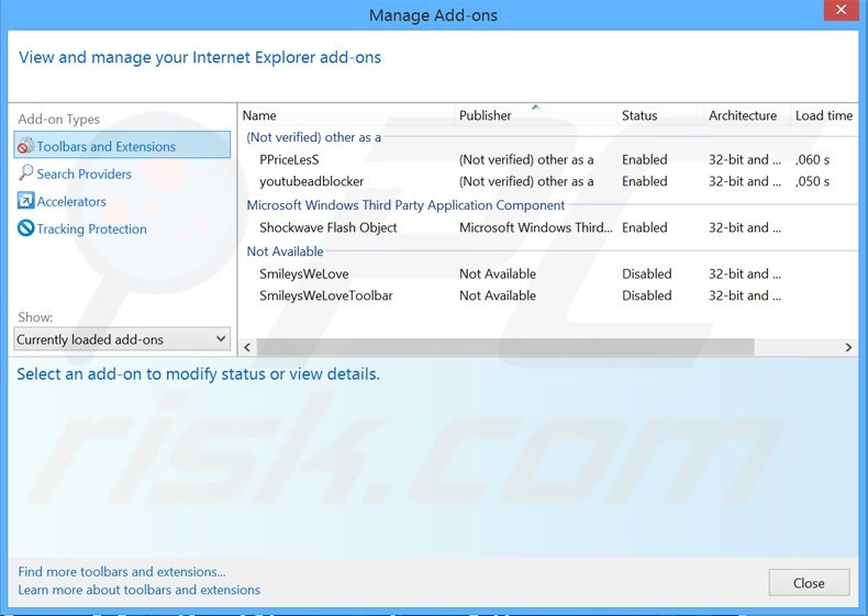 Removing QuickVideoPlayer ads from Internet Explorer step 2