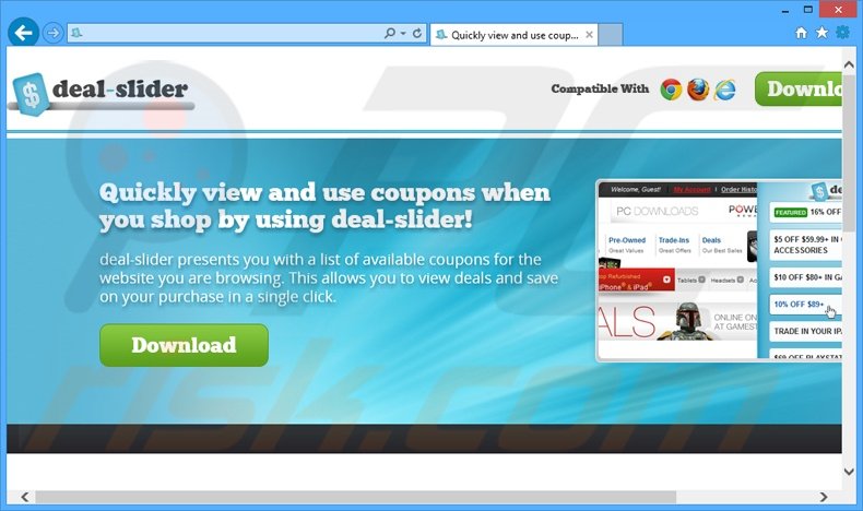 deal-slider adware