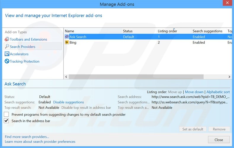 Removing Free Games Zone from Internet Explorer default search engine