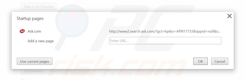 Removing Media Search App by Ask from Google Chrome homepage