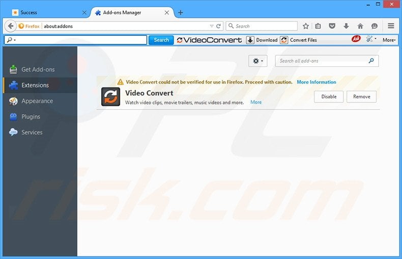 uninstall video download converter toolbar
