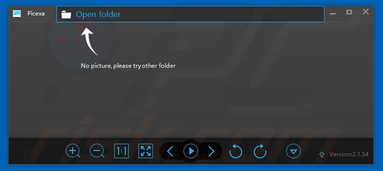 Deceptive Picexa adware application
