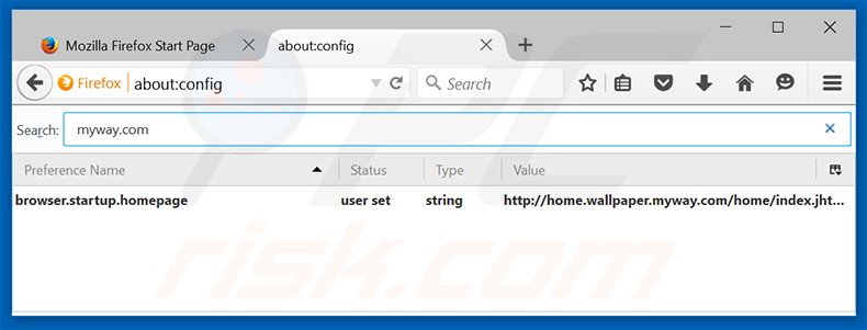 Removing Wallpaper Homepage from Mozilla Firefox default search engine