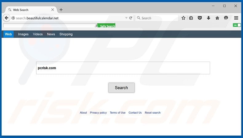 search.beautifulcalendar.net browser hijacker