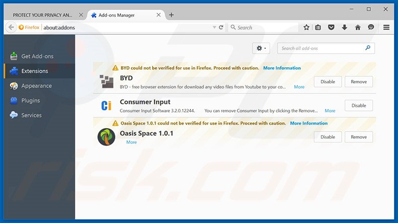 Removing Content Cleaner ads from Mozilla Firefox step 2