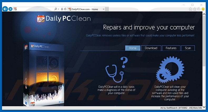 DailyPCClean adware