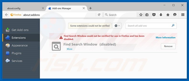 Removing search.searchandstreamtv.com related Mozilla Firefox extensions