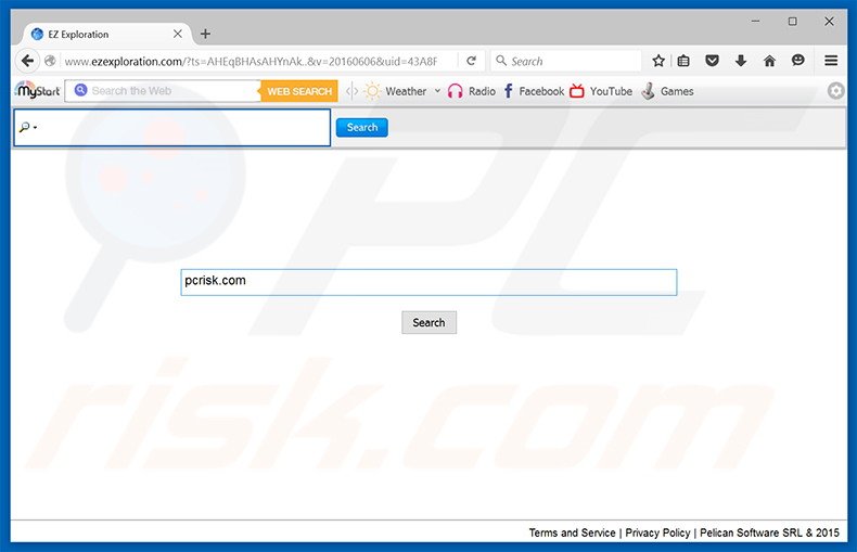 ezexploration.com browser hijacker