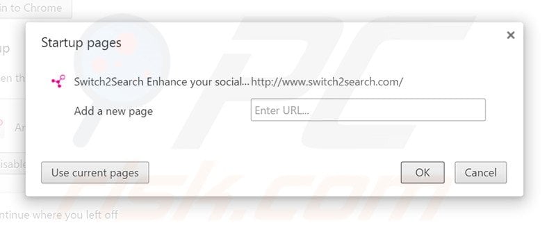 Removing swift2search.com from Google Chrome homepage