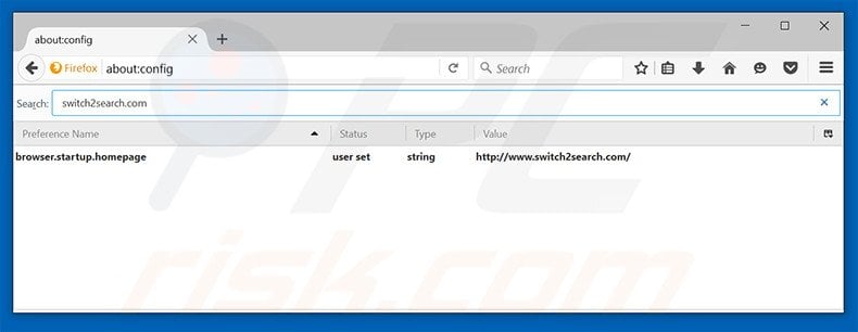 Removing swift2search.com from Mozilla Firefox default search engine