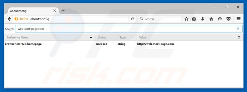 Removing web-start-page.com from Mozilla Firefox default search engine