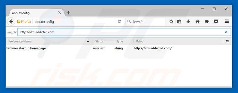 Removing film-addicted.com from Mozilla Firefox default search engine