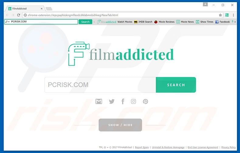 film-addicted.com browser hijacker