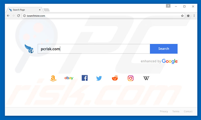 isearchnow.com browser hijacker