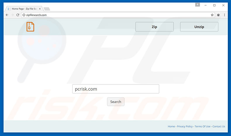 zipfilesearch.com browser hijacker