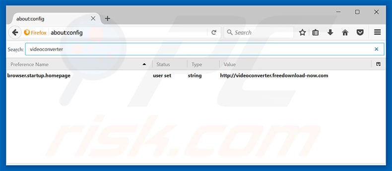 Removing videoconverter.freedownload-now.com from Mozilla Firefox default search engine