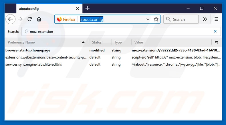 Removing search.hwallstreetwatch.co from Mozilla Firefox default search engine