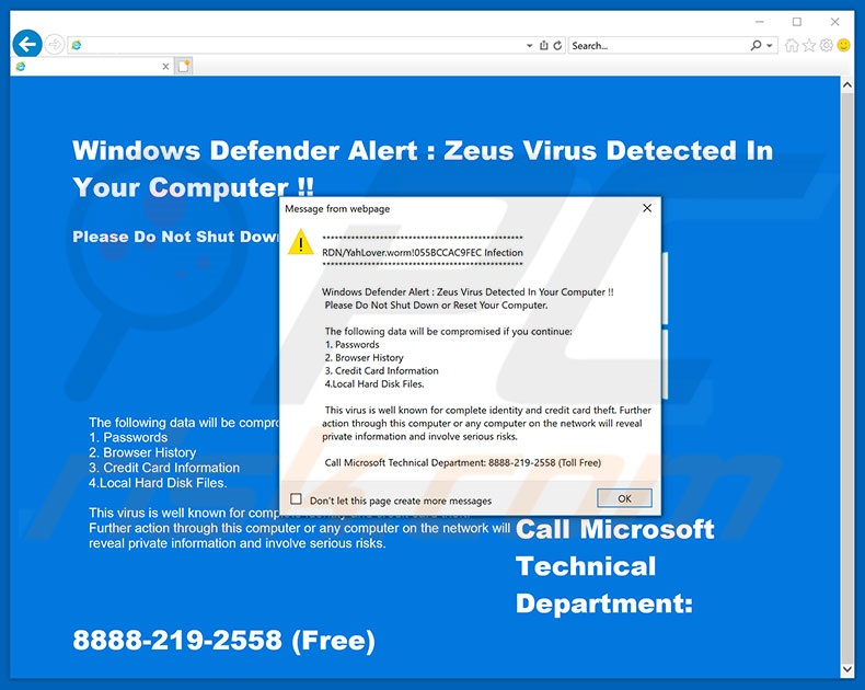 Remove Attention! Your Computer Is In Danger Pop-up Scam