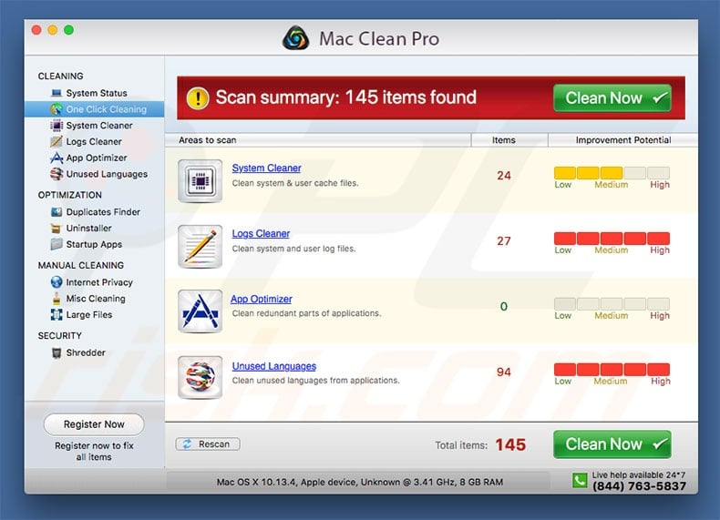 mac cleaner free virus
